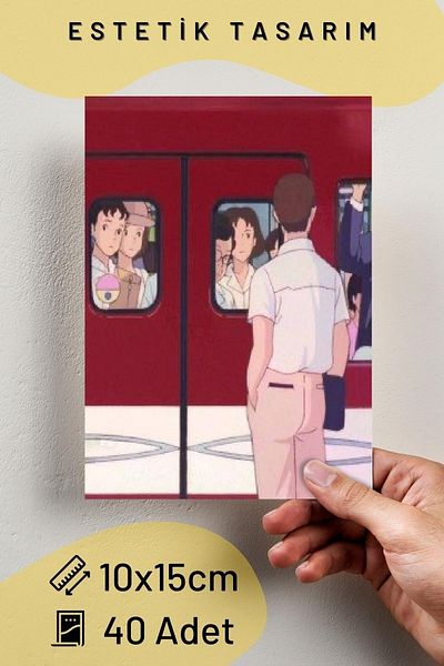 Postifull Σετ κολάζ αφίσας τοίχου Anime 40 τμχ - Αυτοκόλλητο πίσω μέρος - Σετ κουτί 10cm*15cm