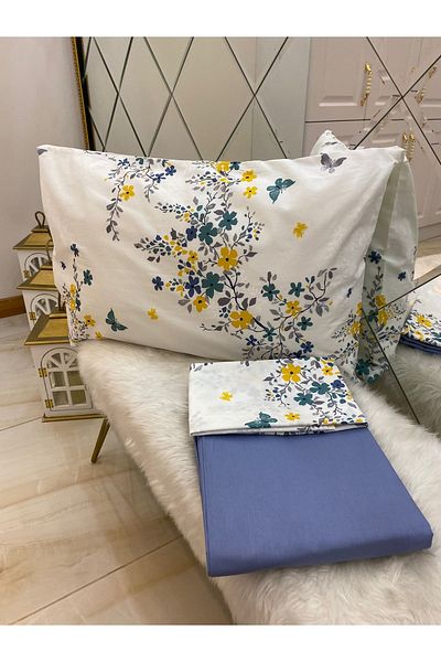 Özcan Ev Tekstil Ranforce Elastic Sheet Pillow Set 100% Cotton