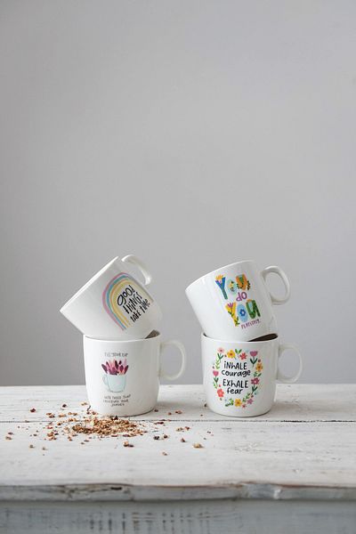 Warm Design كوب بورسلين
