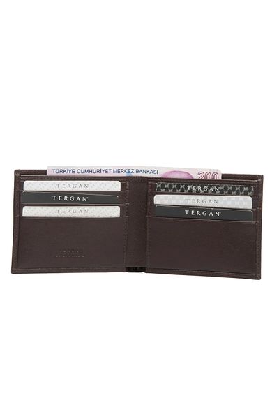Tergan Мъжки портфейл от естествена кожа, кафяв, 1ce00001211
