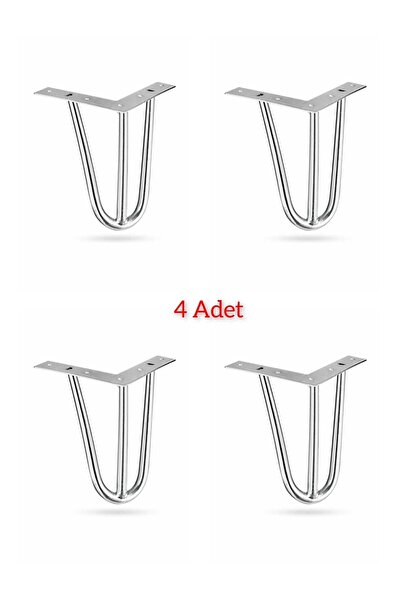 ARON (4 ADET) Lüx Martı Ayak Krom (20CM) Tv Ünite Konsol Koltuk Baza Şifonyer...