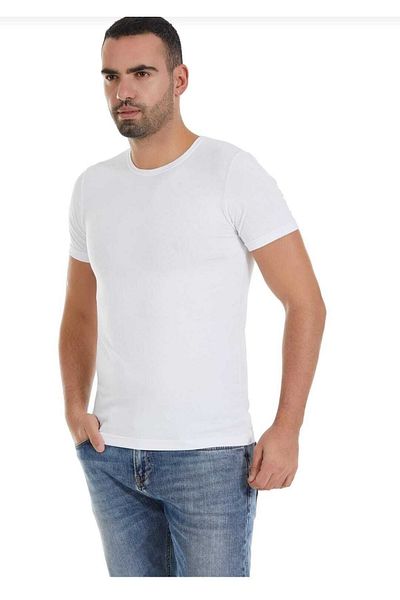 YILDIZ 335 White Modal Crew Neck Undershirt, Pack of 6