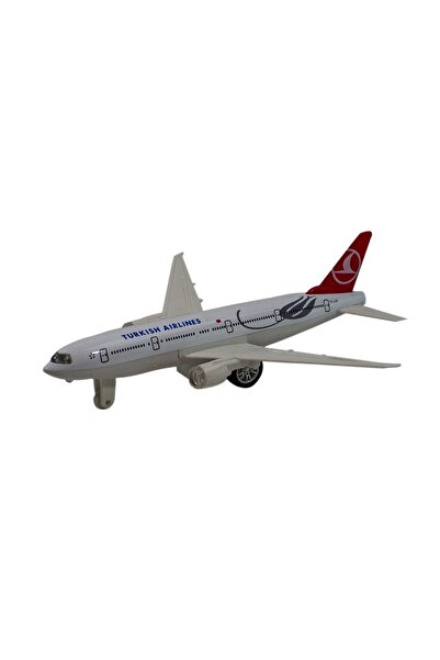 Erzi Oyuncak Uçak Yolcu Uçağı Metal Işıklı Sesli Çek Bırak 20 Cm