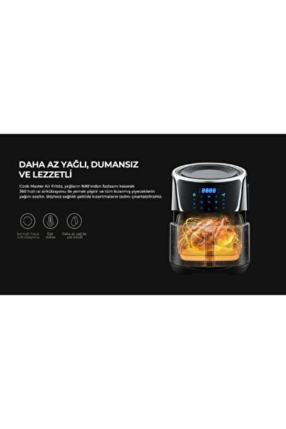 SmartMi Cook Master-c Air Fryer 6.5l Yağsız Fritöz