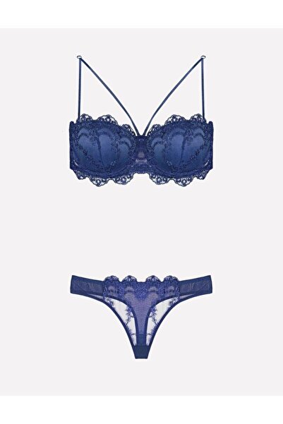 Nurteks 4591 Підтримуючий бюстгальтер без бретелей, темно-синій