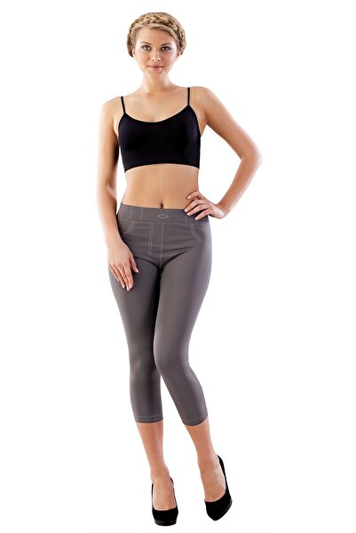 Emay Жіночі антрацитові безшовні джинси-леггінси