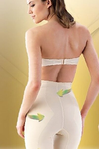 Emay Жіночий чорний довгий корсет з подвійним шаром лазера