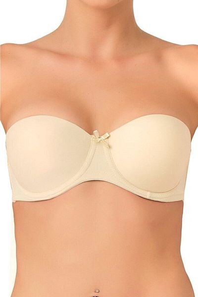 Emay Γυναικείο Skin Back Transparent Push Up Στράπλες σουτιέν 702