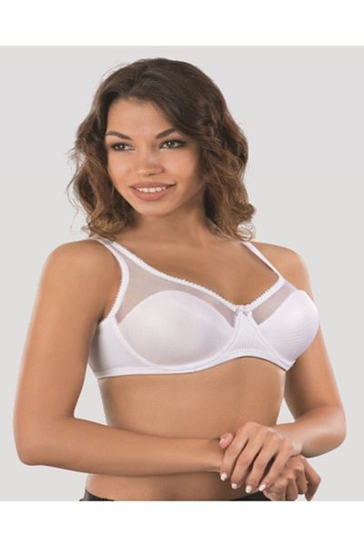 Emay Γυναικείο White Basic Underwire Gathering σουτιέν 169
