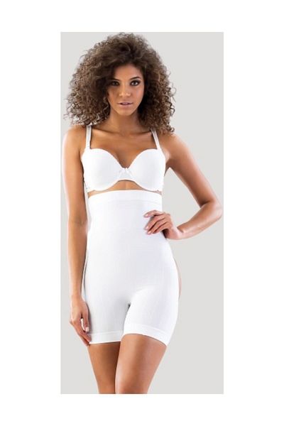 Emay Corset boxer de recuperare alb 2033