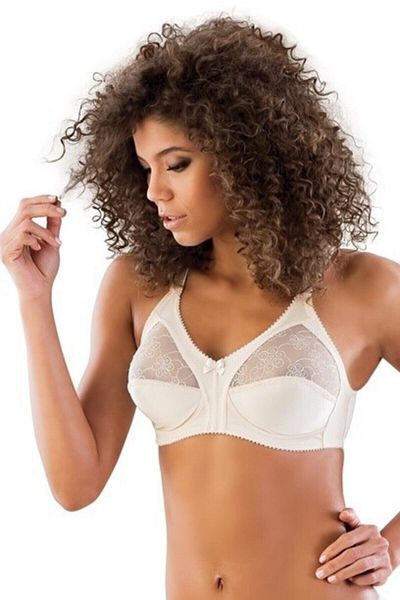 Emay Sutien alb pentru femei Minimizer Dantela Gathering Sutien 111