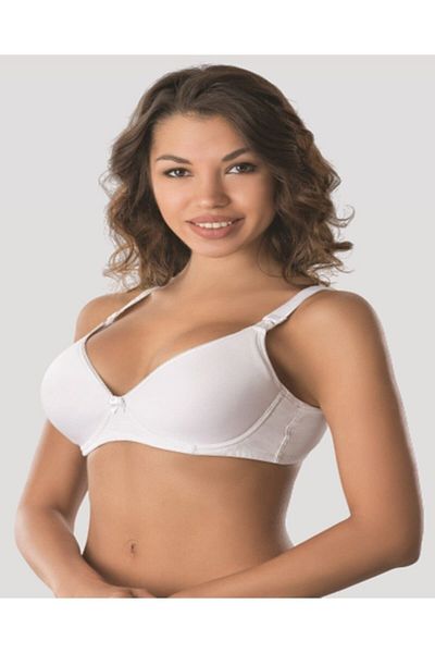 Emay Sutien de maternitate Push Up susținut pentru damă, alb 166