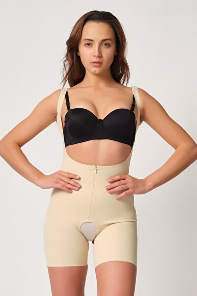 Emay Жіночий корсет з лазерним вирізом та блискавкою