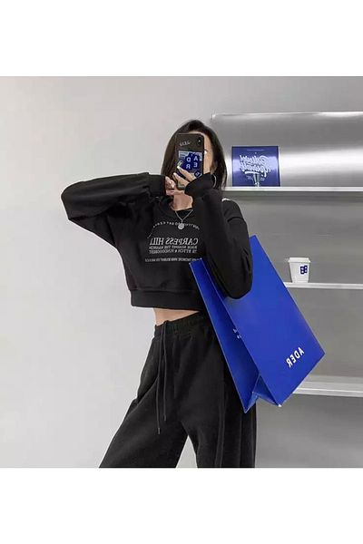 BE QUEEN Ειδικής παραγωγής Carpess Hili Printed 100% Cotton Full Winter Oversize Crop γυναικεία φόρμα