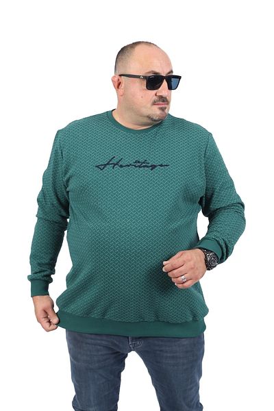 Starbattal Plus Size Sweat Heritage 22725-neftı