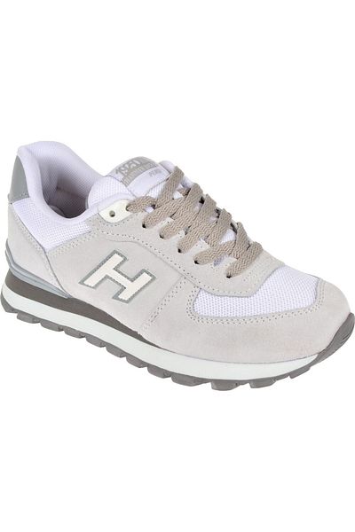 Hammer Jack Peru10219250 G Pantofi sport alb Puruty-gri pantofi sport pentru femei din piele naturală