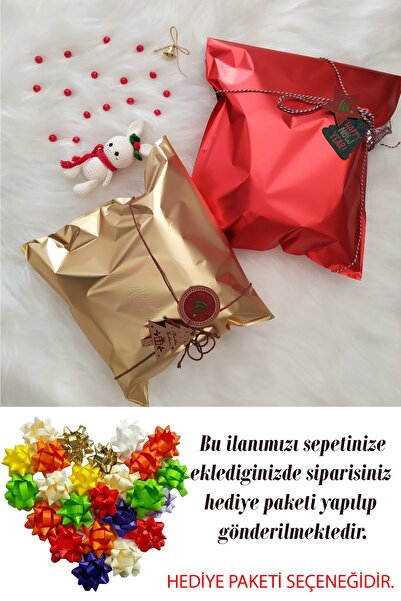 TECHNOMEN Lüx Metalik Red Gold Yapışkanlı Hediye Paketi