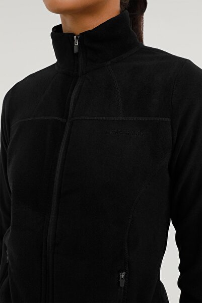 lumberjack W-sn158 Basıc Polar Pocke Siyah Kadın Polar