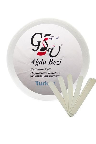 GSU Waxing Cloth 100 Meters + Wooden Spatula 100 Pieces