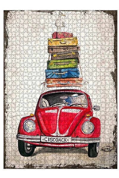 Cakapuzzle بازل خشبي Mdf بانوراما فوسفوس مع ستورك 1000 قطعة في القهوة 50*70 سم