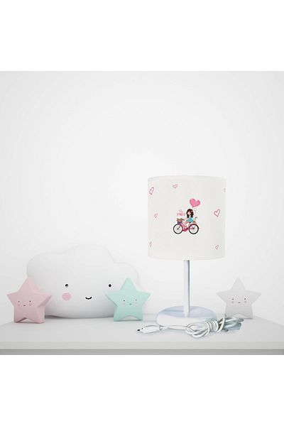 BAMBAŞKA MODA Elsa Pink Patterned Lampshade