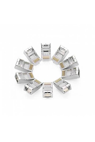 Vigor Cat6 Metal Rj45 Jack Konnektör Uç Lan Ethernet Jak - 25 Adet