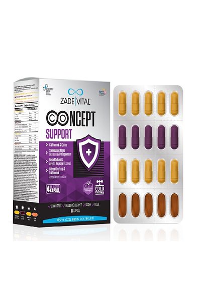 Zade Vital Concept Support 60 Capsules Food Supplement