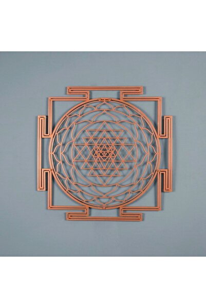 Colorfull Worlds Sri Jantra sveta geometrija metalni zidni dekor - Poklon za ...