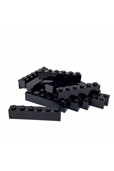 LEGO Orjinal Aksesuar Custom Moc Creator Brick 1 X 6 Tuğla Siyah 4 Adet Gönde...