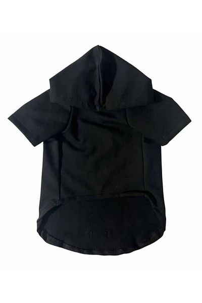 Monopetz Hooded Sweatshirt Dog And Cat Outfit & Dress - Black I Love Mommy