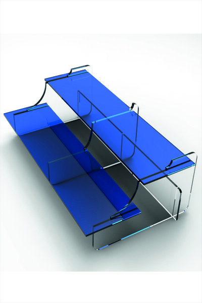 CANNAS Pleksi Merdiven Şeffaf Renkli Basamaklı Sergileme Standı 2 Kademeli Geçmeli Stand 25 cm