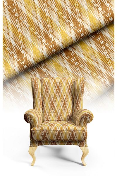 CANİLA Digital Printed Upholstery Sofa Fabric, Throw Pillow, Cushion Covering. Premium Fabric