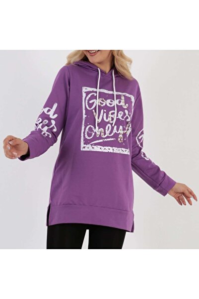 Mooi Uzun Mor Sweat