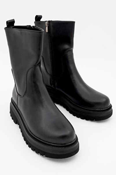 Modabuymus Olle Black Daily Light Thick Sole Boots