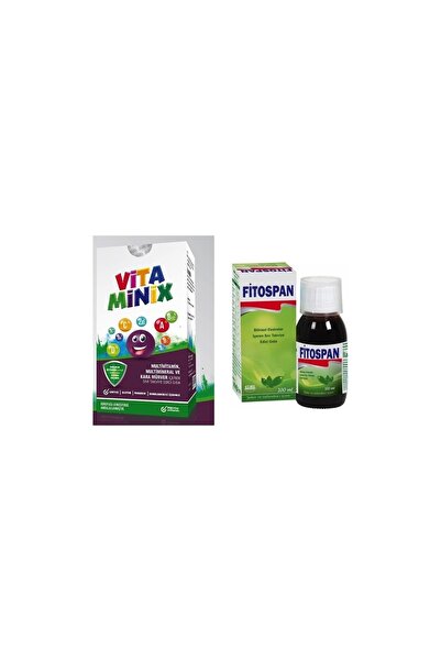 fitospan Vitaminix Kara Mürver 6 Mineral 13 Vitamin Şurup + Bitkisel Şurup