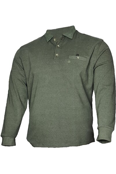 Grand Lavita Büyük Beden Kışlık Polo Yaka Sweatshirt