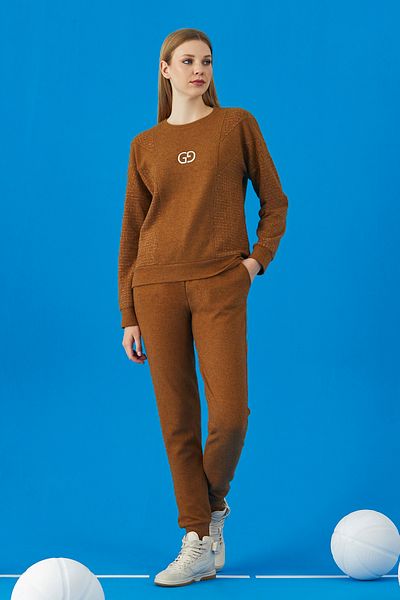 GİZZEY 20656 Women's Crew Neck Tracksuit Set