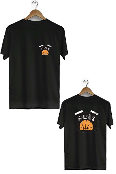 Zeron Tasarım Παίξτε μπάσκετ Μπλουζάκι με κοντό μανίκι με λαιμόκοψη Bll2051