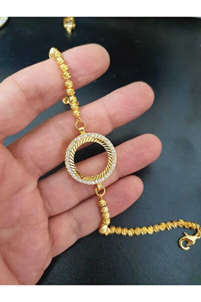 barisiva gold 22 Ayar Altın Kaplama Çeyrek Ebatlı Içi Boş Çerçeve Dorikalı Zi...