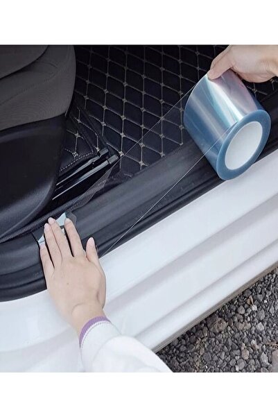 Genel Markalar Araç Kapı Eşik Kaput Çizik Önleyici Şeffaf Koruma Folyosu 10 C...