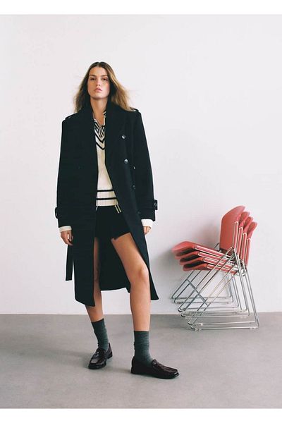 MANGO Woman Skórzane mokasyny typu Penny