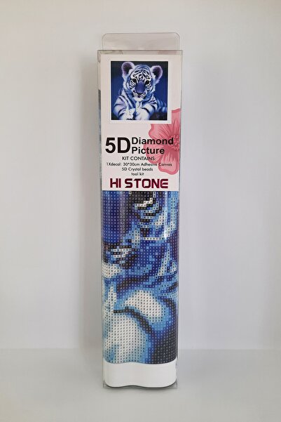 histone 5d Elmas Taş Işleme Kiti 30x30 Cm Kaplan Desen