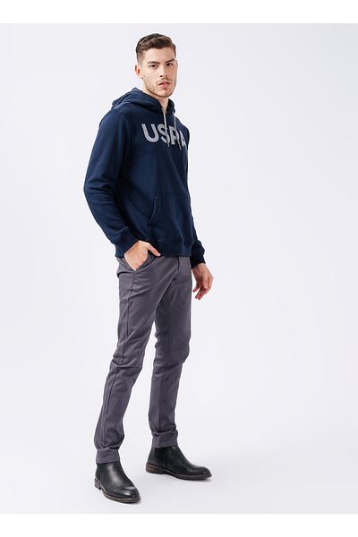 U.S. Polo Assn. Ανδρικό φούτερ με κουκούλα Navy Blue Guysk022