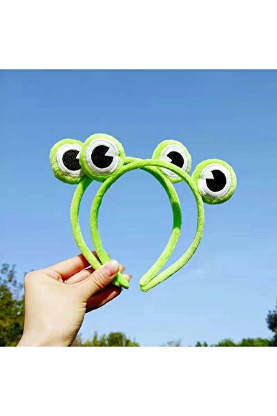 nlspoint Sevimli Kurbağa Saç Bandı Yeşil Taç