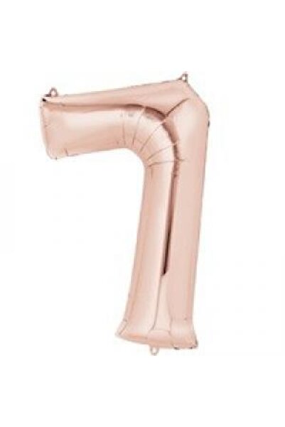 kidspartim 7 Number Rose Gold Foil Balloon 72 cm