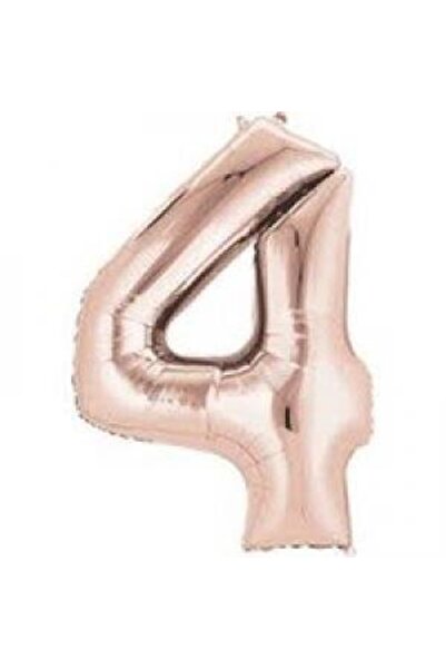 kidspartim 4 Number Rose Gold Foil Balloon 72 cm
