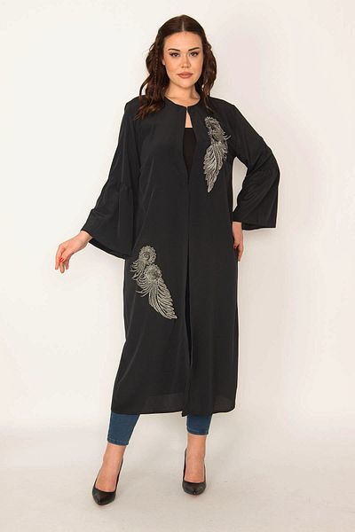 Şans Cap & Abaya - Black - Basic