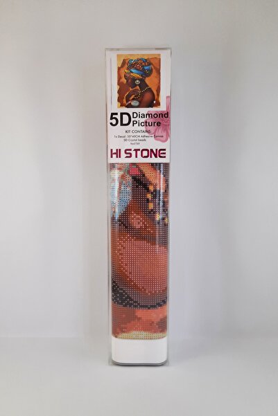 histone 5d Elmas Taş Işleme Kiti 40x50 Cm Afrikalı Kadın Desen