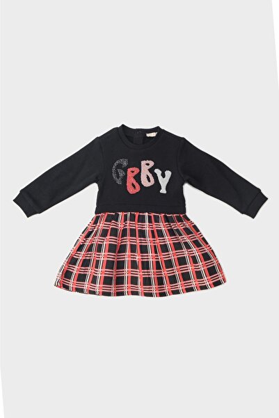 GB Baby Schwarzes Kleid für Babymädchen 22fw0bg2910