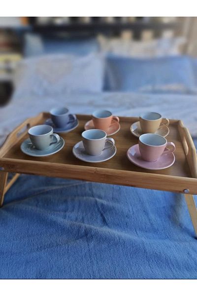 Kütahya Porselen Bistro 12-Piece Coffee Set for 6 People